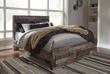 Load image into Gallery viewer, Derekson Queen Panel Bed with 2 Storage Drawers image