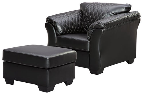 Betrillo Chair & Ottoman Set image