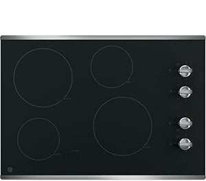GE¨ 30" Built-In Knob Control Electric Cooktop