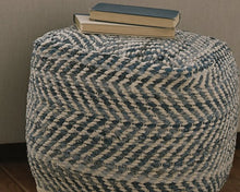 Load image into Gallery viewer, Chevron Pouf image
