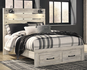 Cambeck Queen Panel Bed with 2 Storage Drawers
