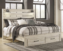 Load image into Gallery viewer, Cambeck King Panel Bed with 2 Storage Drawers
