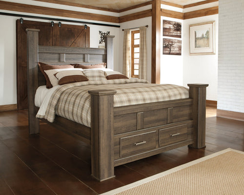 Juararo King Poster Bed with 2 Storage Drawers image