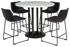 Centiar 5-Piece Counter Height Dining Room Set
