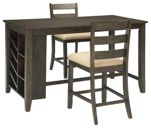 Rokane 3-Piece Counter Height Dining Room Set