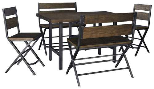 Kavara 5-Piece Counter Height Dining Room Set image
