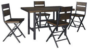 Kavara 5-Piece Counter Height Dining Room Set