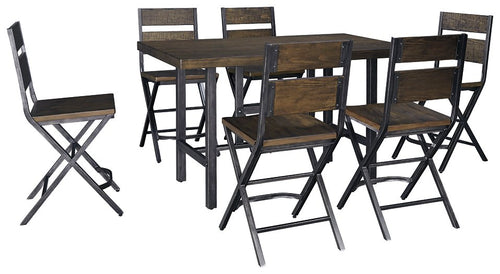 Kavara 7-Piece Counter Height Dining Room Set image