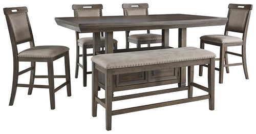 Johurst 6-Piece Counter Height Dining Room Set image