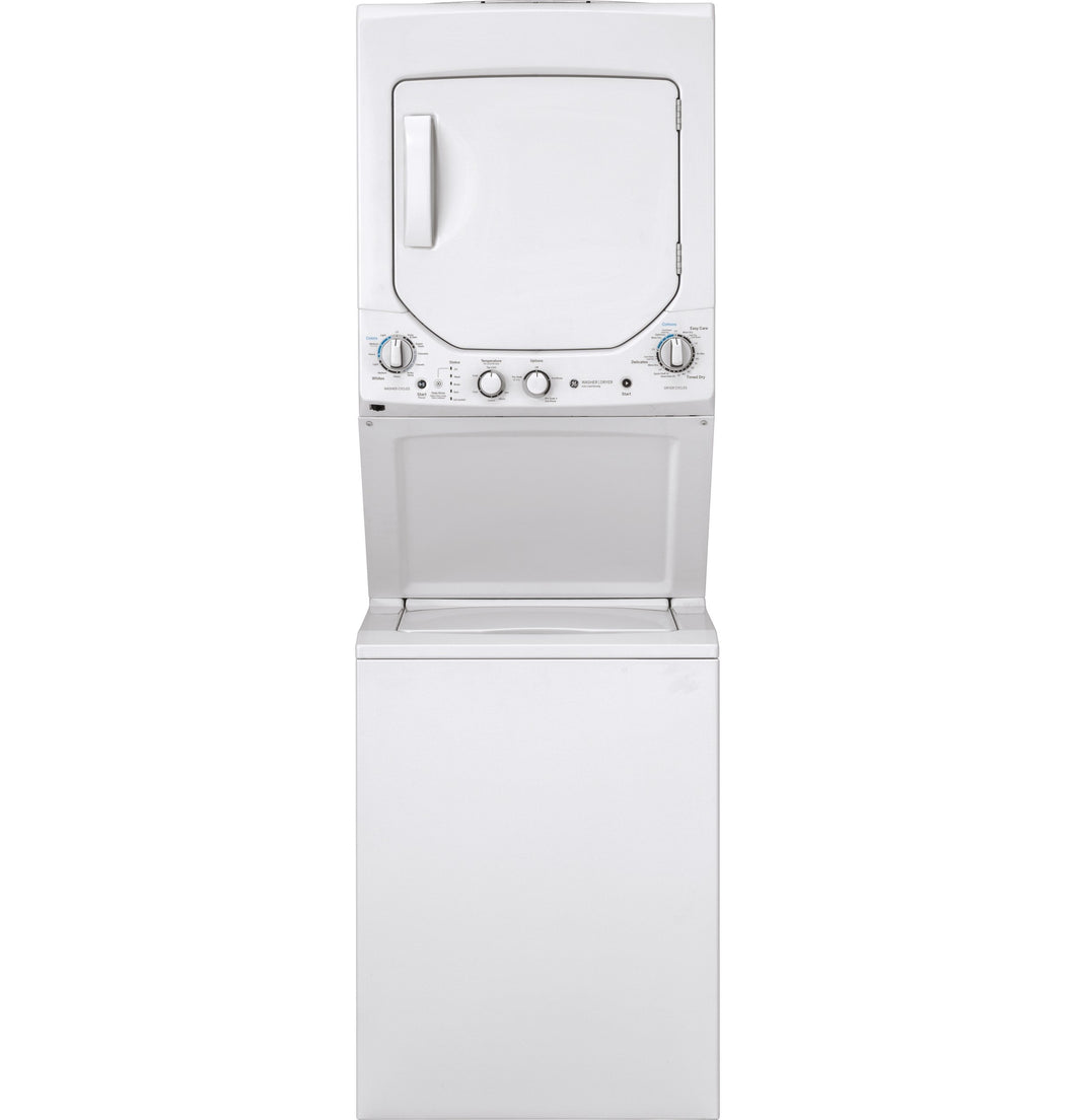 GE Unitized Spacemaker¨ 2.3 cu. ft. Capacity Washer with Stainless Steel Basket and 4.4 cu. ft. Capacity Electric Dryer