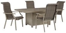 Load image into Gallery viewer, Windon Barn 5-Piece Outdoor Fire Pit Table and Chair Set
