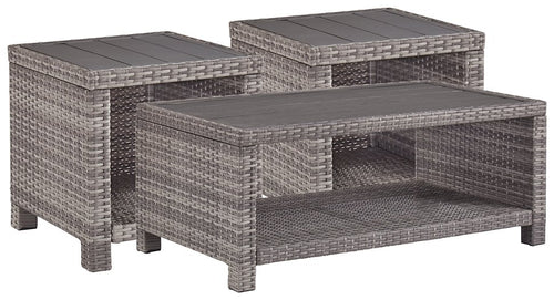 Salem Beach 3-Piece Outdoor Occasional Table Set image