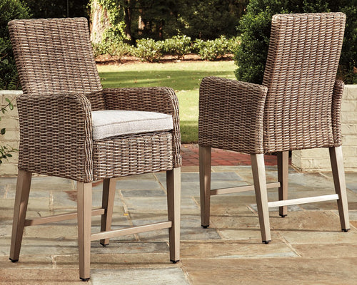 Beachcroft Bar Stool with Cushion (Set of 2) image