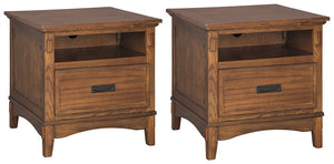 Cross Island 2-Piece End Table Set