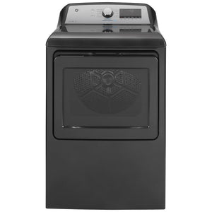 GE¨ 7.4 cu. ft. Capacity Smart aluminized alloy drum Electric Dryer with HE Sensor Dry