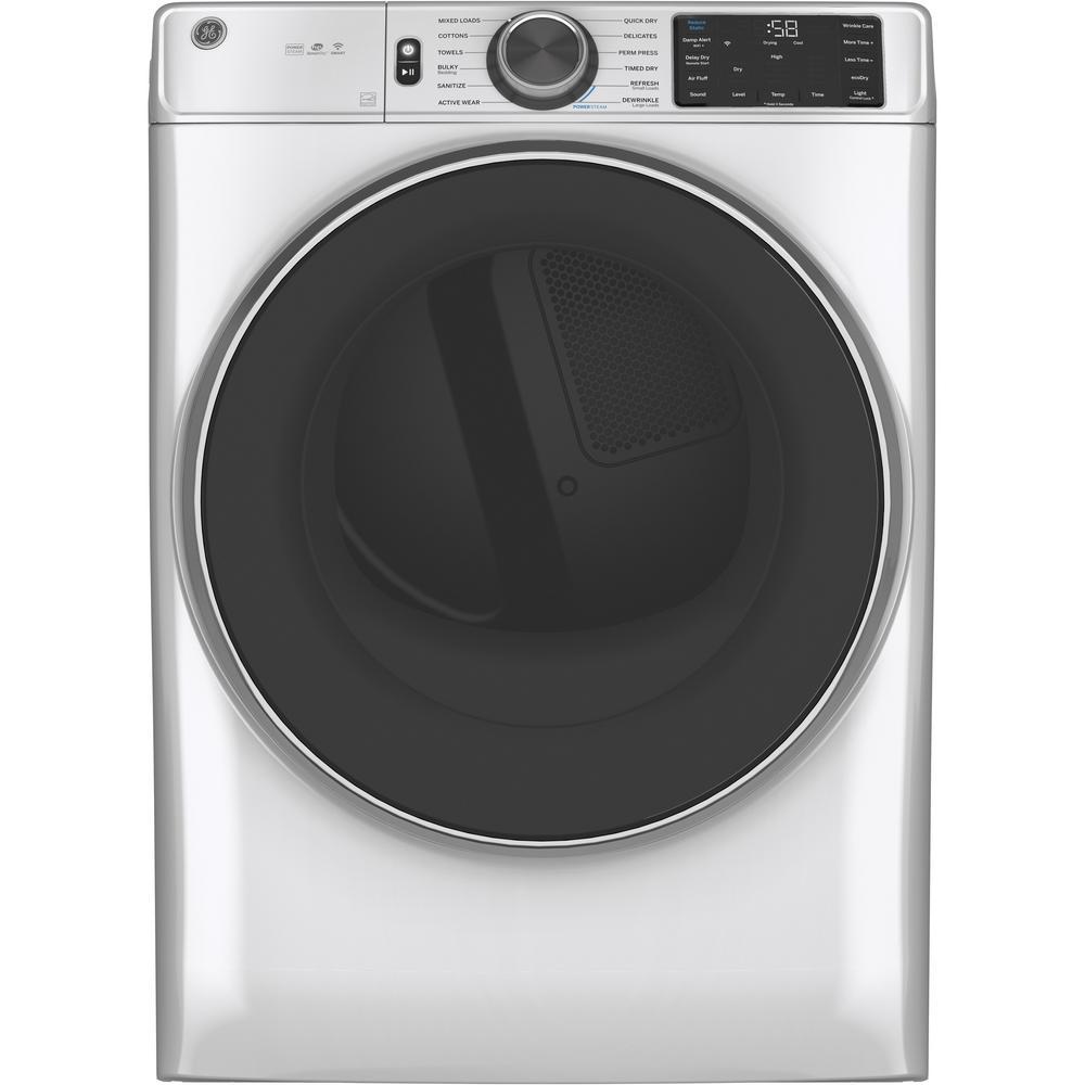 GE¨ 7.8 cu. ft. Capacity Smart Front Load Electric Dryer with Steam