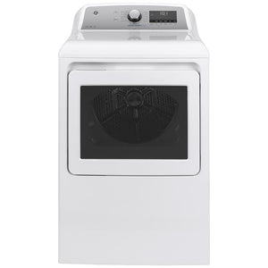 GE¨ 7.4 cu. ft. Capacity Smart aluminized alloy drum Electric Dryer with HE Sensor Dry
